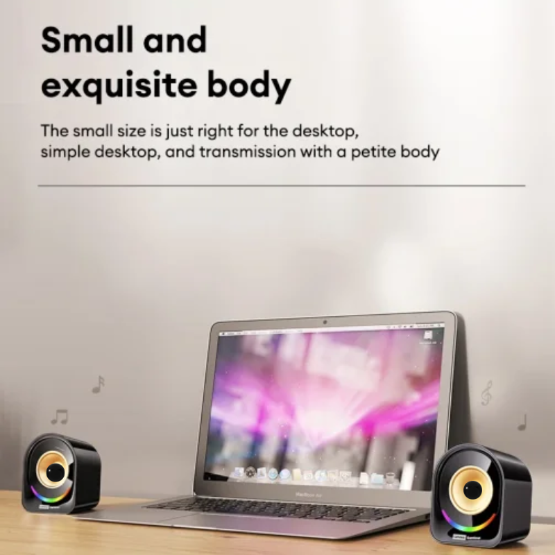 PARLANTES ALAMBRICOS LENOVO A02 / 2* 3W / JACK3.5MM + USB / BLACK - Imagen 5