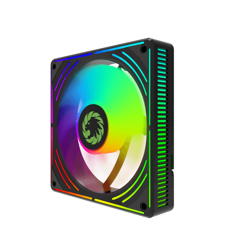 KIT 3 VENTILADORES GAMEMAX RA300 / ARGB / 12CM FAN / BLACK - Imagen 2