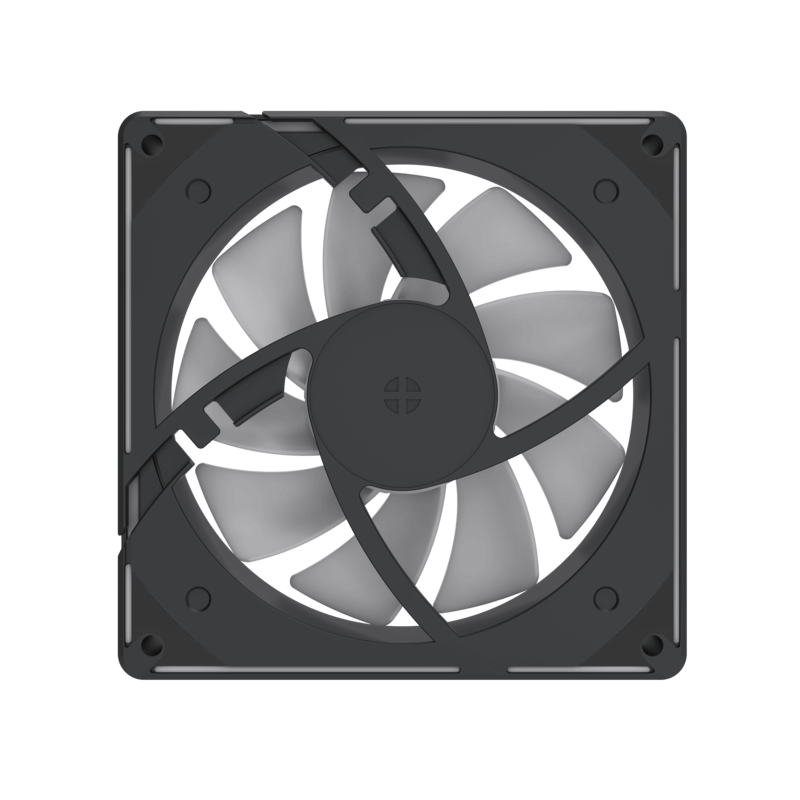 KIT 3 VENTILADORES GAMEMAX RA300 / ARGB / 12CM FAN / BLACK - Imagen 4