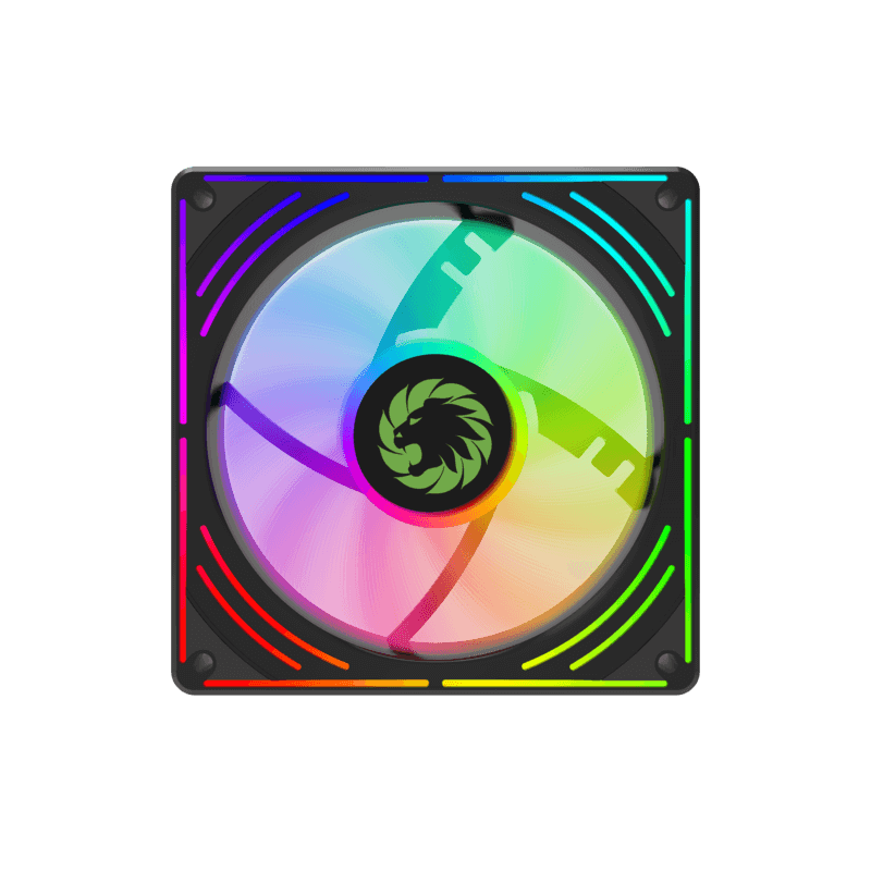 KIT 3 VENTILADORES GAMEMAX RA300 / ARGB / 12CM FAN / BLACK - Imagen 7