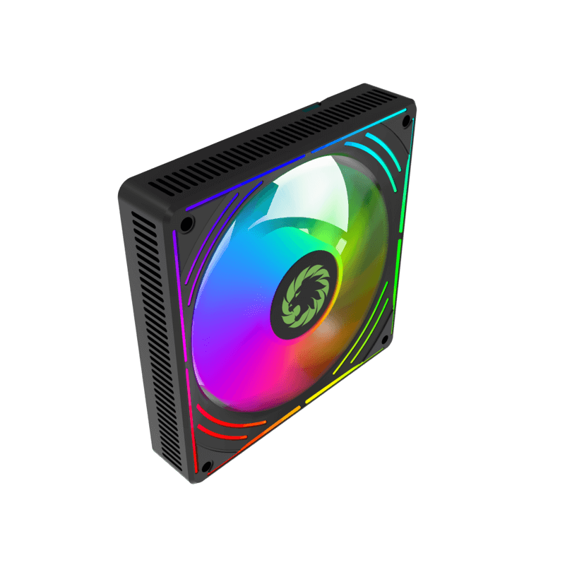 KIT 3 VENTILADORES GAMEMAX RA300 / ARGB / 12CM FAN / BLACK - Imagen 8