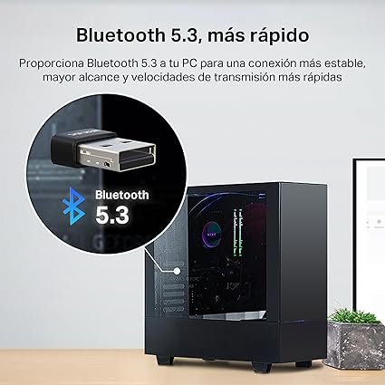 ADAPTADOR BLUETOOTH 5.3 NANO USB MERCUSYS MA530 / COMPATIBLE: WINDOWS 11/10/8.1/ (7 instalador) - Imagen 5