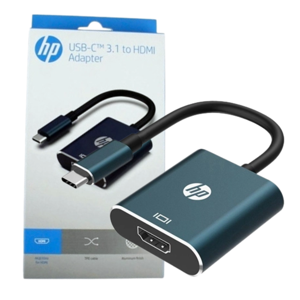 ADAPTADOR USB-C A HDMI HP / DHC-CT202 / RESOLUCION 4K / METALICO