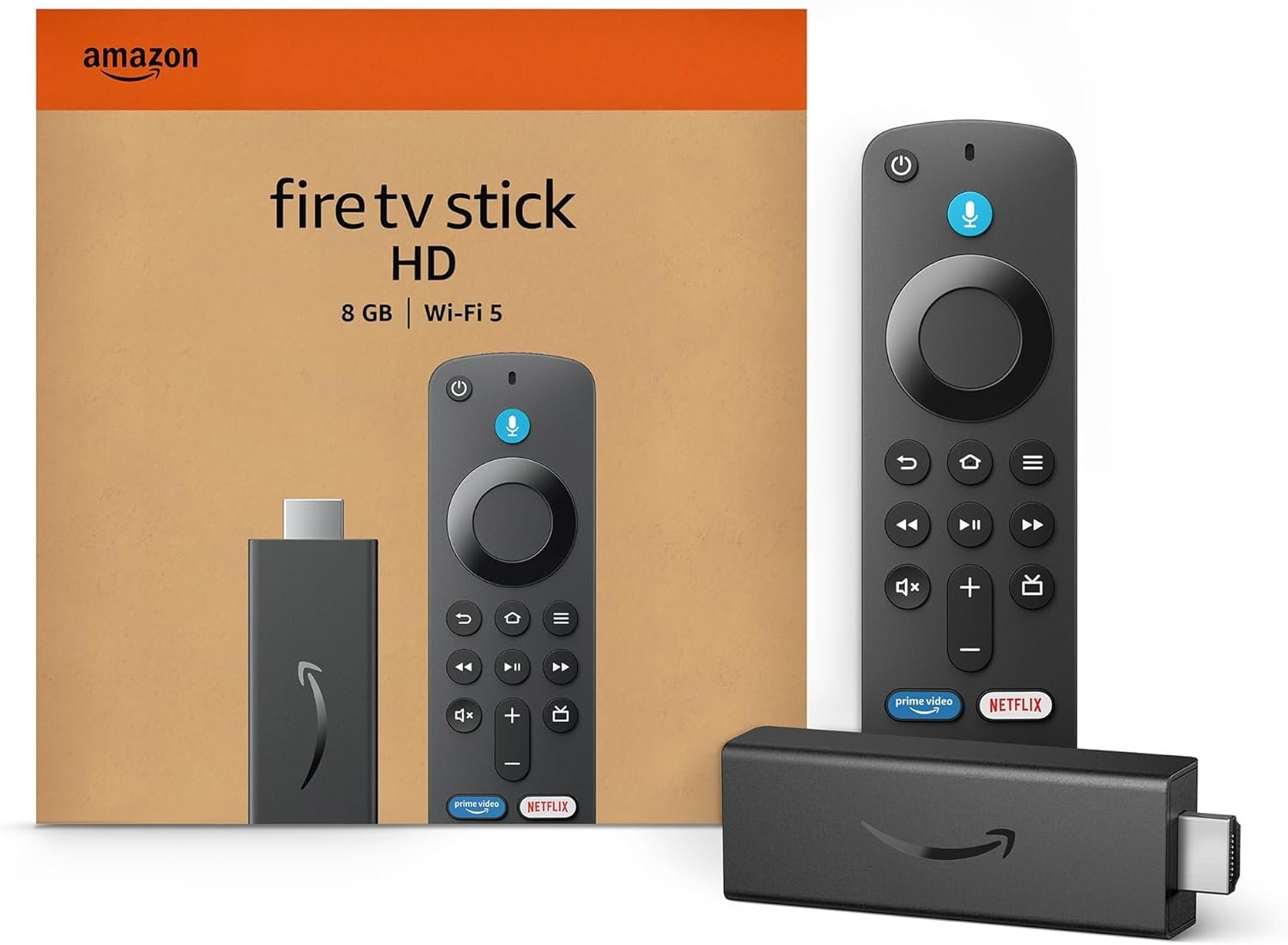 AMAZON FIRE TV STICK HD CON CONTROL REMOTO POR VOZ ALEXA / 1080P FHD / 1GB RAM + 8GB ROM / BLACK