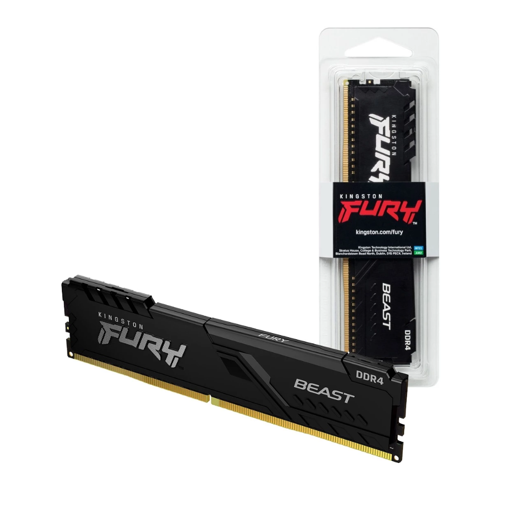MEMORIA RAM PC KINGSTON FURY FAST RGB / 16GB DDR4 – 3200MHZ (PC4-25600) / 1.35V-CL16 / KF432C16BBA/16