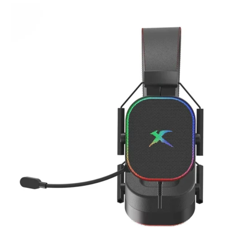 AUDIFONOS ALAMBRICOS XTRIKE ME GH-606 / JACK 3.5MM + USB / MICROFONO / LED RGB / METALICO / BLACK - Imagen 3