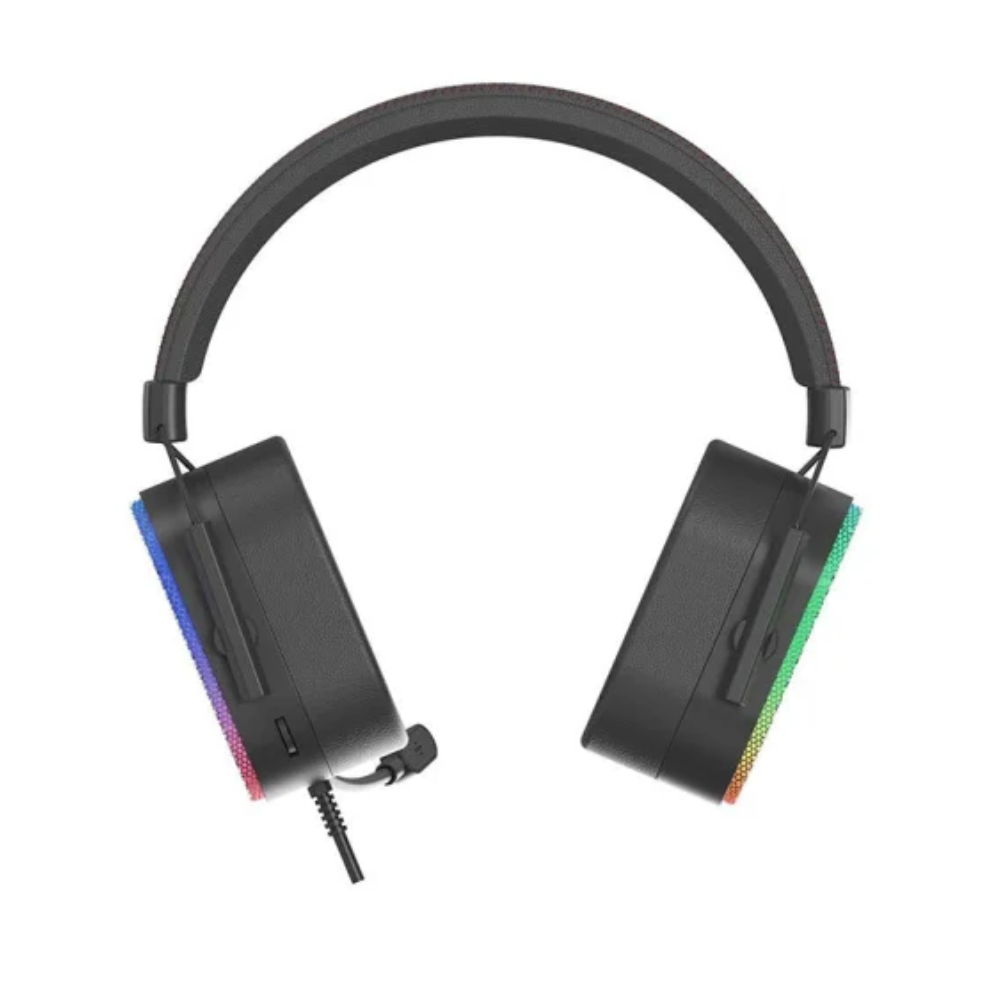 AUDIFONOS ALAMBRICOS XTRIKE ME GH-606 / JACK 3.5MM + USB / MICROFONO / LED RGB / METALICO / BLACK - Imagen 4