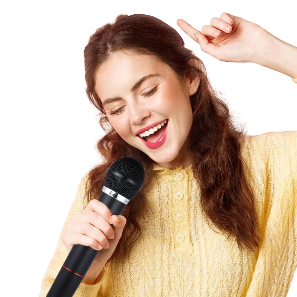 MICROFONOS KARAOKE INALAMBRICOS / WM-306 / BASE / 2 MICROFONOS / BLACK - Imagen 5