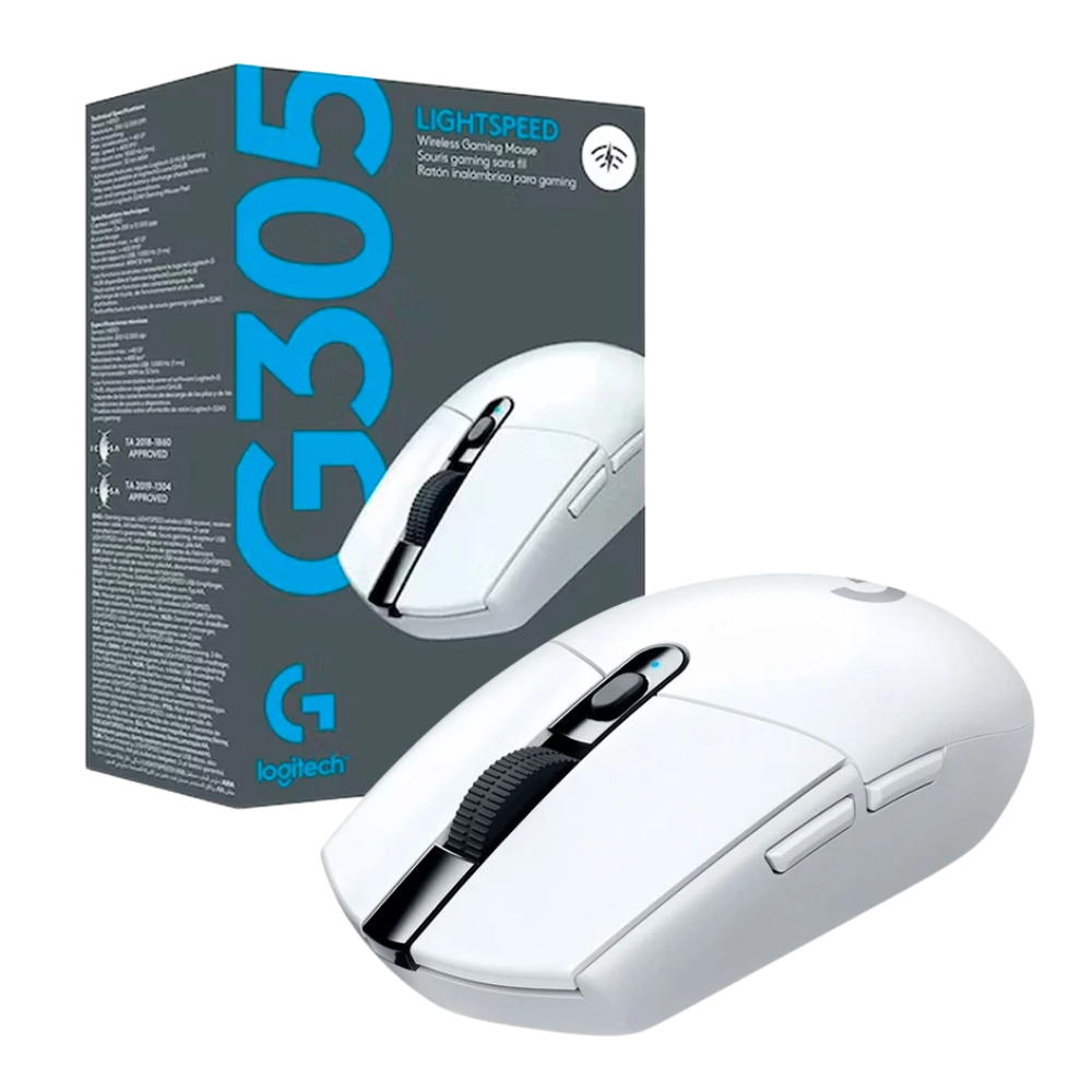 MOUSE GAMING LOGITECH G305 INALAMBRICO / 12.000DPI / 11 BOTONES PROGRAMABLES / WHITE