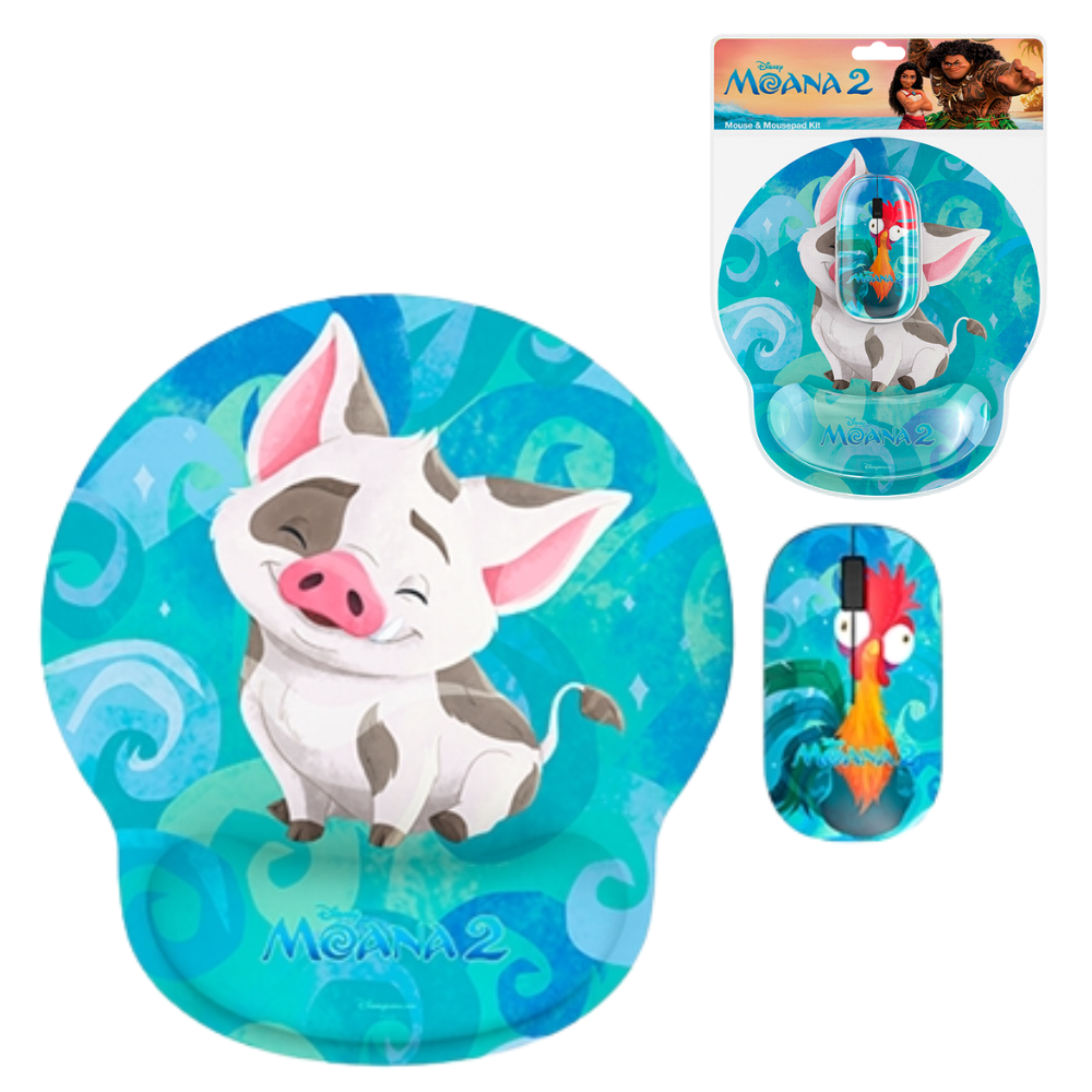 KIT MOUSE Y MOUSEPAD XTECH / MOANA 2 / XTM-DKT4MO / INALAMBRICO