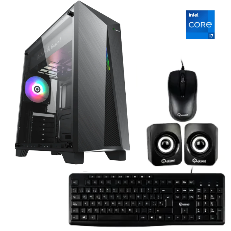 CPU PROCESADOR INTEL CORE I7-12700 / FCLGA 1700 / 16 GB RAM DDR4 / 1TB SSD NMve / CASE COMBO TECLADO / MOUSE / PARLANTE/ ATX850W
