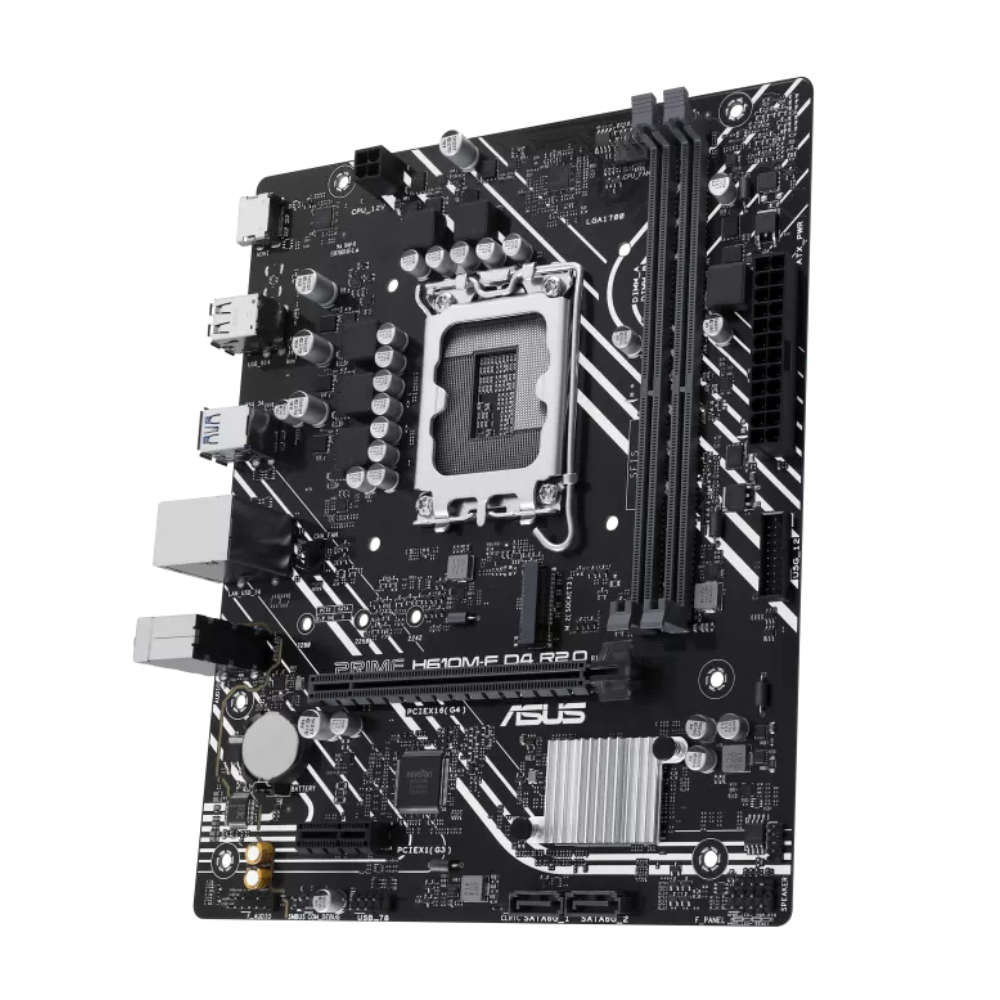 PLACA MADRE ASUS PRIME H610M-F D4 R2.0 / 14VA GEN / PCIE 4.0 / M.2 / DDR4 - Imagen 4