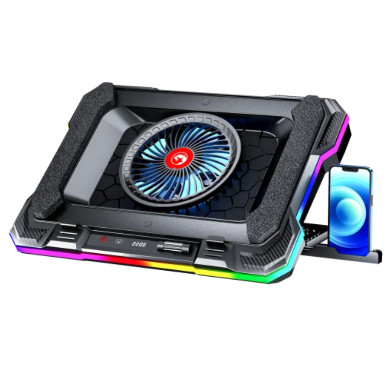 BASE DE ENFRIAMIENTO MARVO FN-43 ATLAS 43 10 MODOS RGB 7 NIVELES DE AJUSTE 1 VENTILADOR