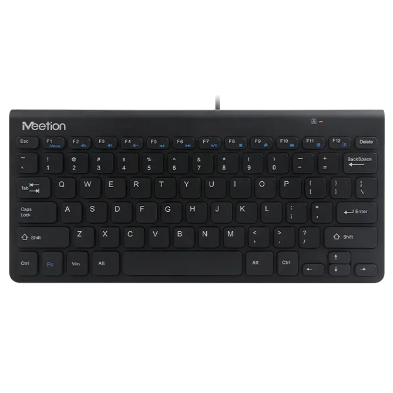 TECLADO ALAMBRICO MEETION MT-K4000 / FORMATO MINI / USB / BLACK - Imagen 4