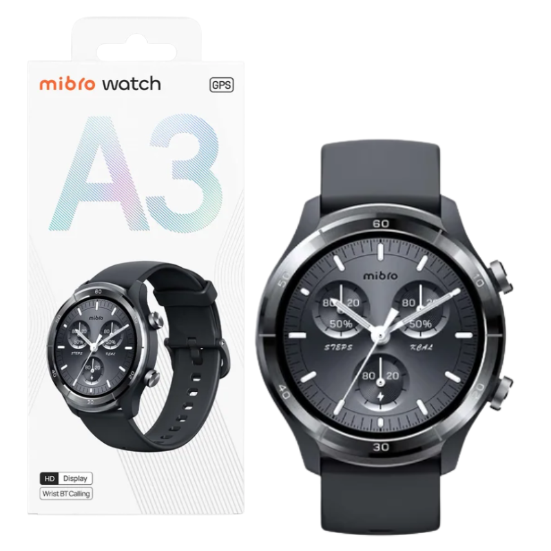 SMART WATCH MIBRO A3 BT 5.3/LLAMADAS /GPS/1 STRAP/DARK GREY