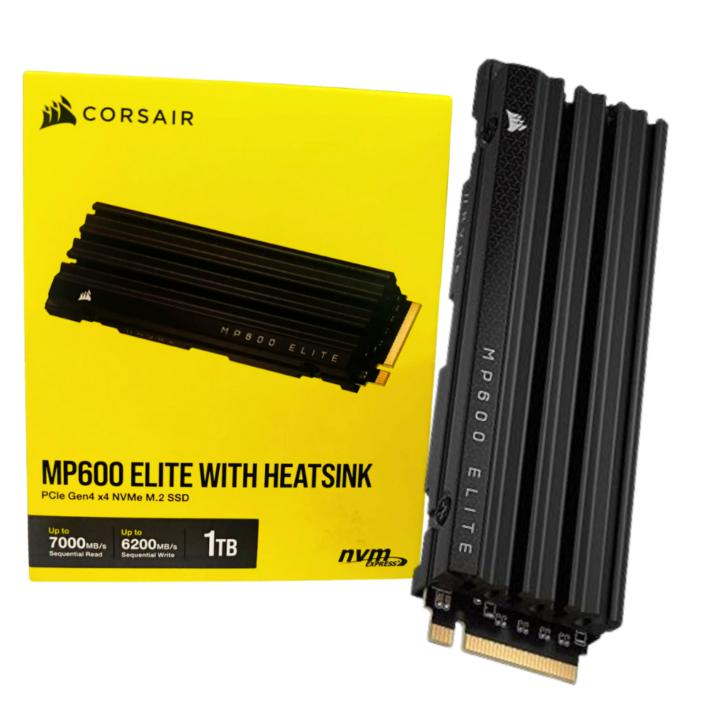 DISCO DURO SOLIDO SSD M.2 CORSAIR MP600 ELITE PCIe Gen 4×4 hasta 7000 MB/s