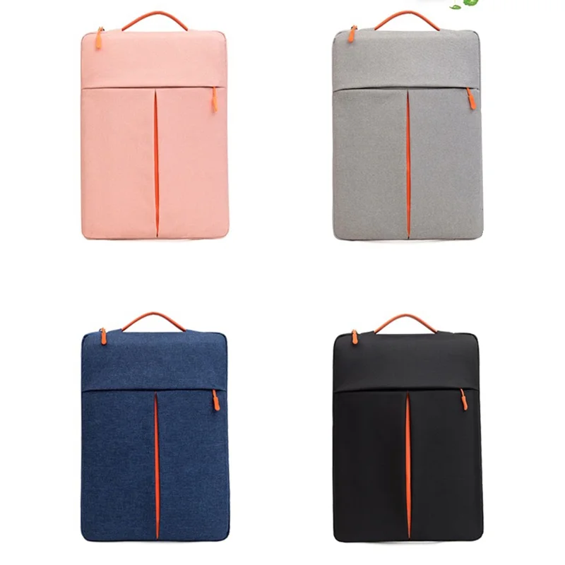 ESTUCHE LAPTOP 14" Y 13" NEOPRENO BOLSILLO DELANTERO COLORES ROSADO/GRIS/NEGRO/AZUL - Imagen 2