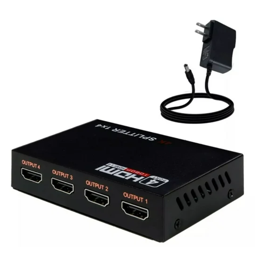 SPLITER HDMI 1 A 4 HDMI AOWEIXUN 1080P 1.4 HDTV CON ALIMENTACION - Imagen 3