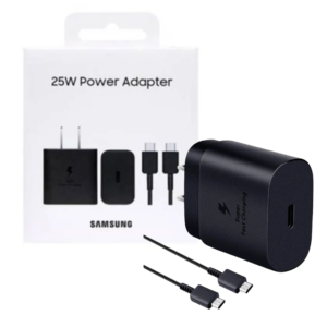KIT SAMSUNG CABLE USB-C A USB-C + ADAPTADOR DE CORRIENTE / EP-TA800 / BLACK