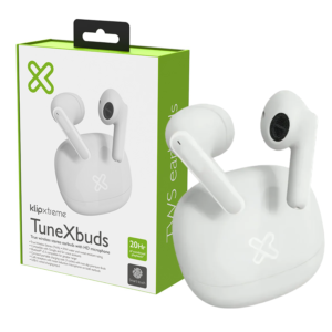 AUDIFONOS KLIP XTREME BLUETOOTH TUNEXBUDS / 20 HORAS DE BATERIA / KTE-007WH / WHITE