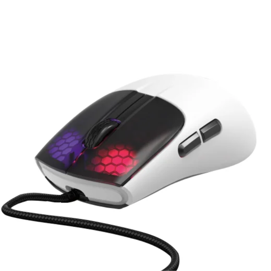 MOUSE GAMING ALAMBRICO MARVO / M727 / ULTRALIGERO / RGB / 6 BOTONES / BLANCO - Imagen 3
