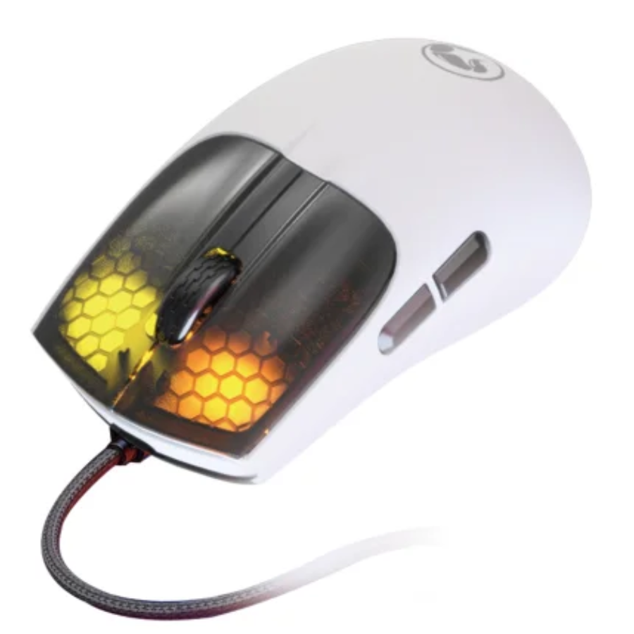 MOUSE GAMING ALAMBRICO MARVO / M727 / ULTRALIGERO / RGB / 6 BOTONES / BLANCO - Imagen 5