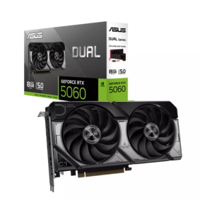 TARJETA GRAFICA ASUS DUAL OC EDITION / NVIDIA RTX 5060 / 8GB VRAM / GDDR7 PCIE5.0 / 2 VENTILADORES