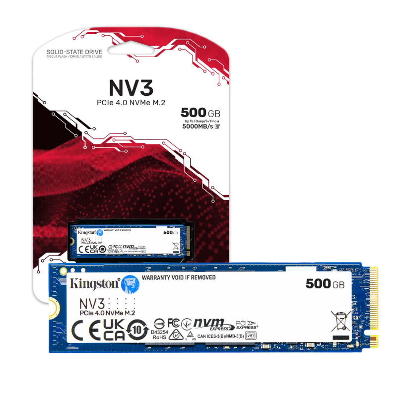 DISCO DURO SOLIDO KINGSTON NMVe 500GB NV3 5000Mbps Pci 4.0