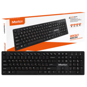 TECLADO MEETION WK841 WIRELESS ESPAÑOL BLACK / TECLAS CHOCOLATE