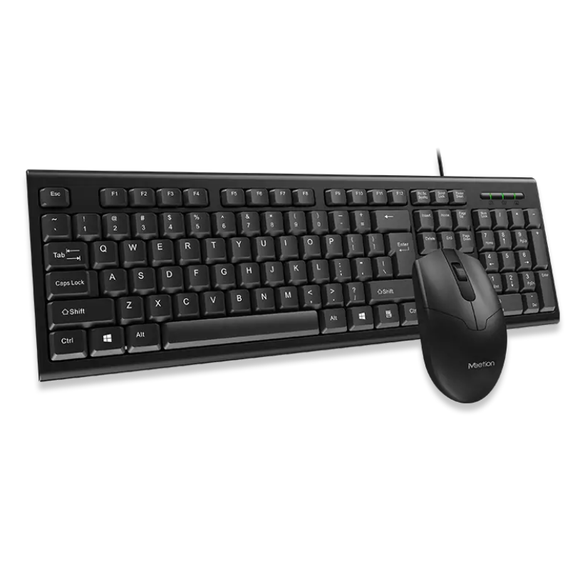 KIT TECLADO Y MOUSE MEETION C100 ALAMBRICO USB 1.5M BLACK - Imagen 2