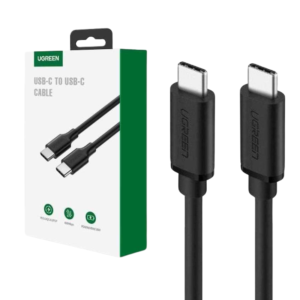 CABLE TIPO-C UGREEN / US286 / USB-C 2.0 M-M / 2M / BLACK