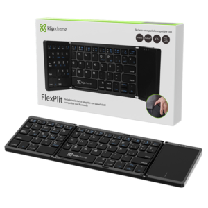 TECLADO BLUETOOTH KLIP XTREME FLEX PIT / KCK-650S-BK / PLEGABLE / TOUCHPAD/ ESPAÑOL RECARGABLE