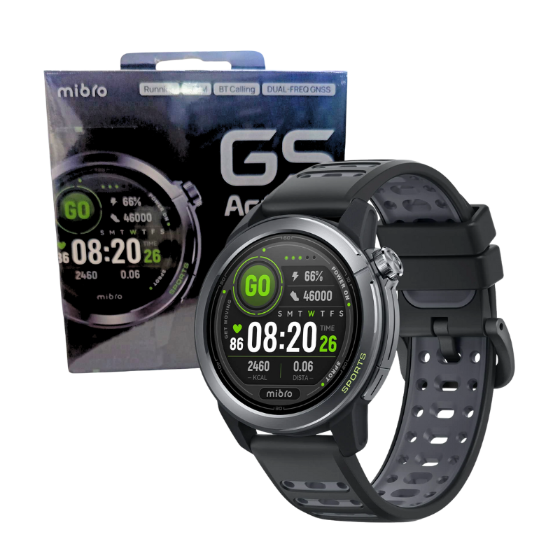 SMARTWATCH MIBRO / GS ACTIVE 2 / BT5.3 / LLAMADAS / AMOLED UHD / 5ATM RESISTENCIA AGUA / SPORT / GRIS OSCURO