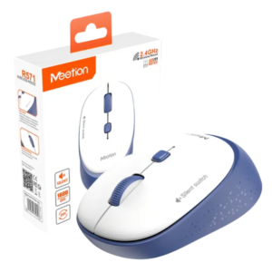 MOUSE INALAMBRICO MEETION / R571 / 2.4G / 1600DPI / SILENT / AZUL