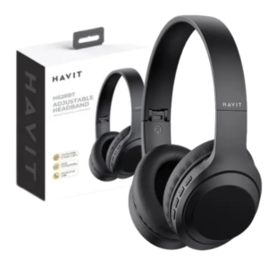 AUDIFONOS BLUETOOTH DIADEMA HAVIT H628BT-ADJUSTABLE/10 HORAS/COLOR NEGRO