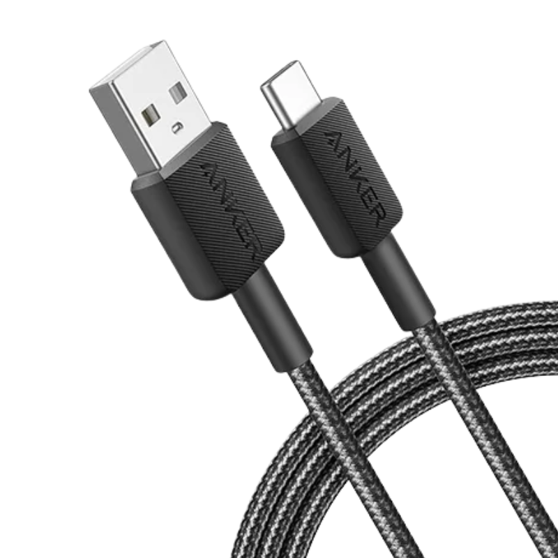 CABLE ANKER 322 /USB-A a USB-C /3ft BRAIDED /NEGRO/ 1 METRO - Imagen 2
