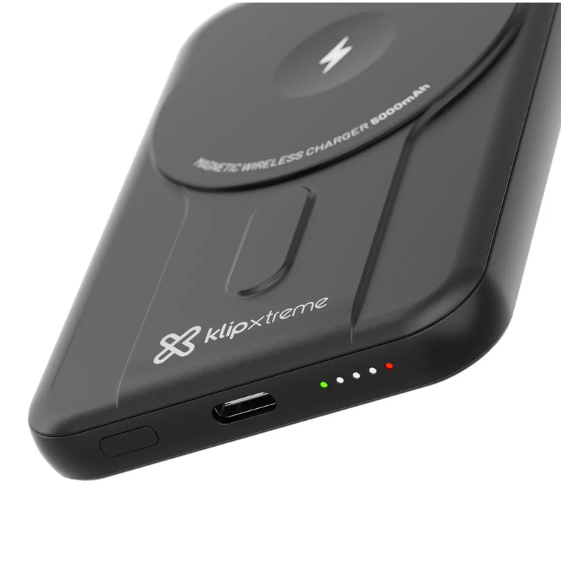 POWER BANK MAGNETICO KLIPXTREME 10.000mAh/ KPB-600/ WIRELESS CHARGING/ USB-C - Imagen 2