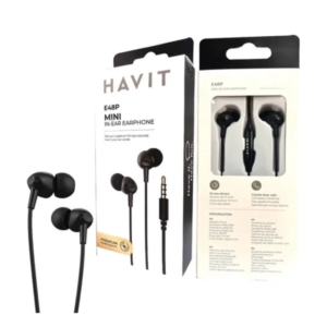 AUDIFONO MANOS LIBRE ALÁMBRICO HAVIT E48P/COLOR NEGRO