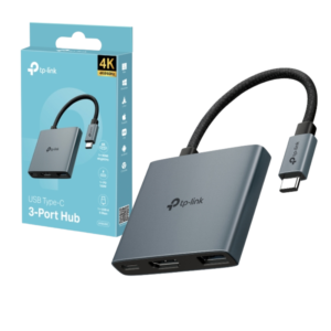 HUB TP-LINK USB-C/ 3 EN 1 / HDMI 4K@60Hz / USB-A 3.0- 5 Gbps / USB-C 100W / UH3020C
