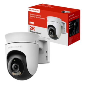 CAMARA DE SEGURIDAD PARA EXTERIOR MERCUSYS Pan/Tilt / MC510 / WIFI PANORAMICO RESOLUCION 2K – QHD / WHITE