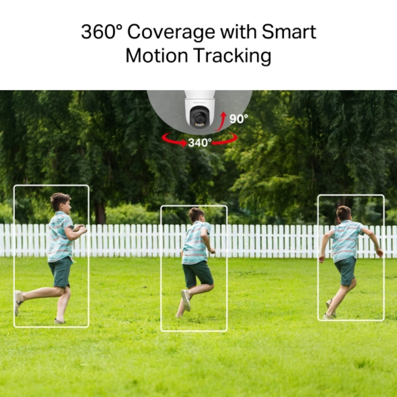 CAMARA DE SEGURIDAD PARA EXTERIOR MERCUSYS Pan/Tilt / MC510 / WIFI PANORAMICO RESOLUCION 2K - QHD / WHITE - Imagen 5